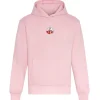 Oversized Heavyweight Baby Pink Hoodie Centre Badge