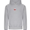 Oversized Heavyweight Grey Hoodie Centre Badge