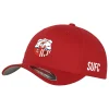 Red Cap with Embroidery