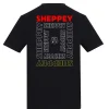Sheppey Black Square Print T-Shirt