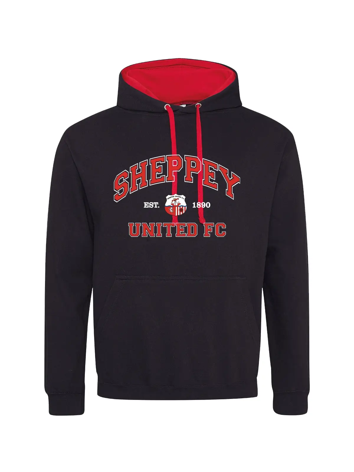 Sheppey United Varsity Print Black Hoodie