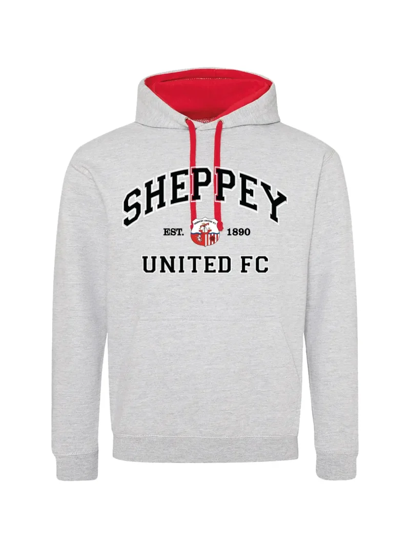Sheppey United Varsity Print Grey Hoodie