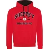 Sheppey United Varsity Print Red Hoodie