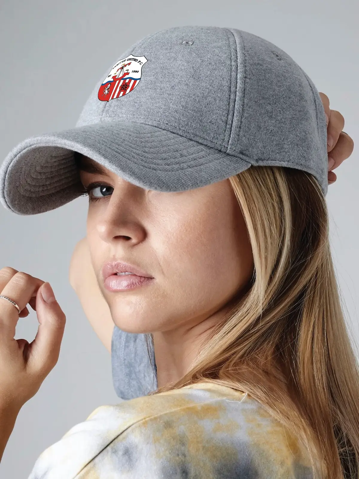 Sheppey United Heather Grey Jersey Athleisure Baseball Cap